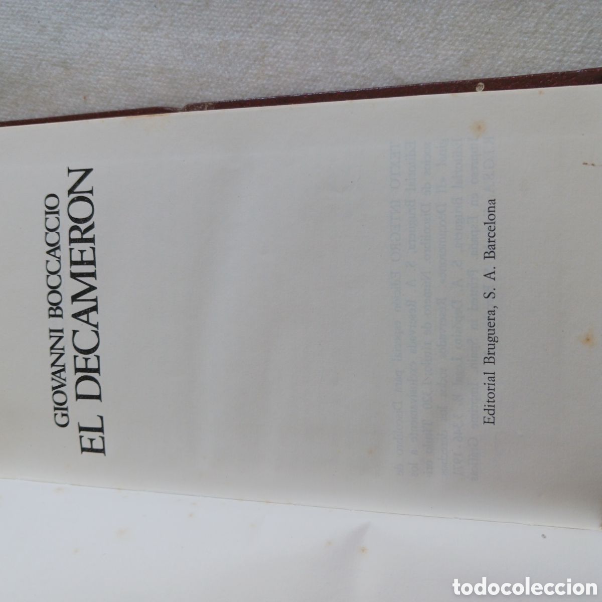 Libros de segunda mano: El Decameron de Giovani Boccaccio - Foto 3