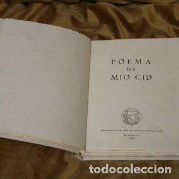 Libros de segunda mano: Poema del Mio Cid. Edici&oacute;n facs&iacute;mil del C&oacute;dice Per Abat conservado en la Biblioteca Nacional.