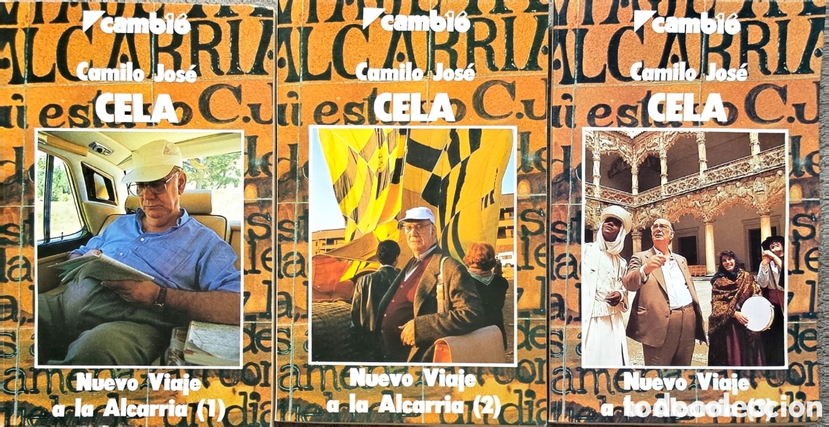 Second hand books: Lote Completo 3 Tomos: Nuevo Viaje a la Alcarria - Camilo Jos&eacute; Cela (Cambio 16 / Iberia)
