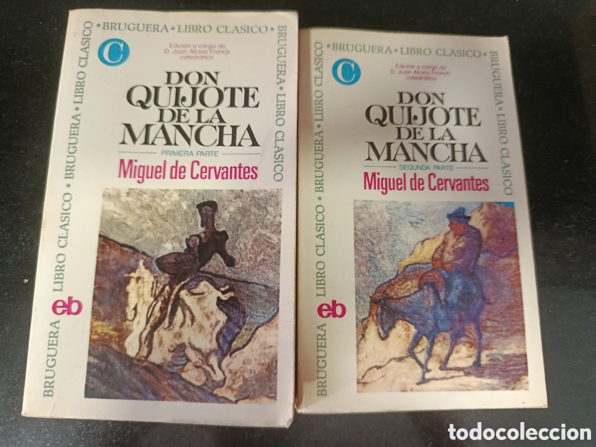 Libros de segunda mano: Don Quijote De La Mancha - Obra Completa (2 Tomos) - Ed. Bruguera 1971
