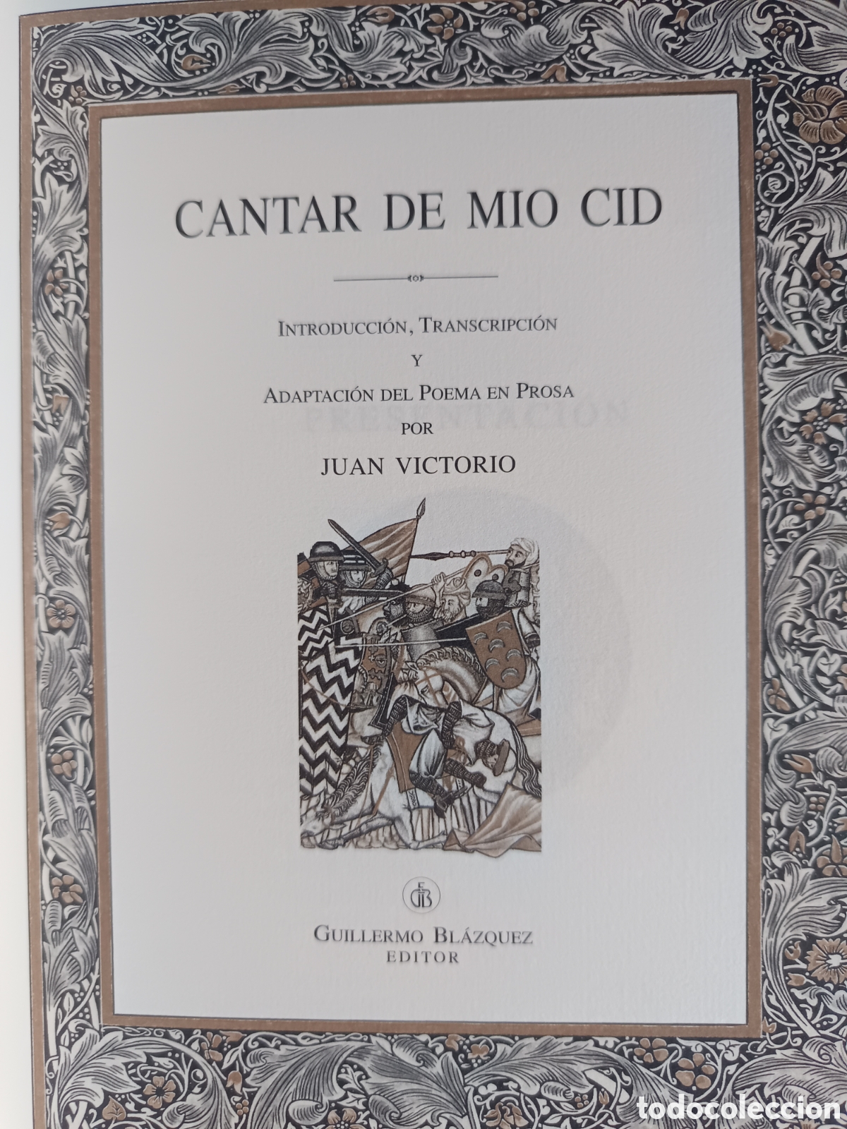 Libros de segunda mano: CANTAR DEL MIO CID. Guillermo Blazquez, Edicion de lujo - Foto 12