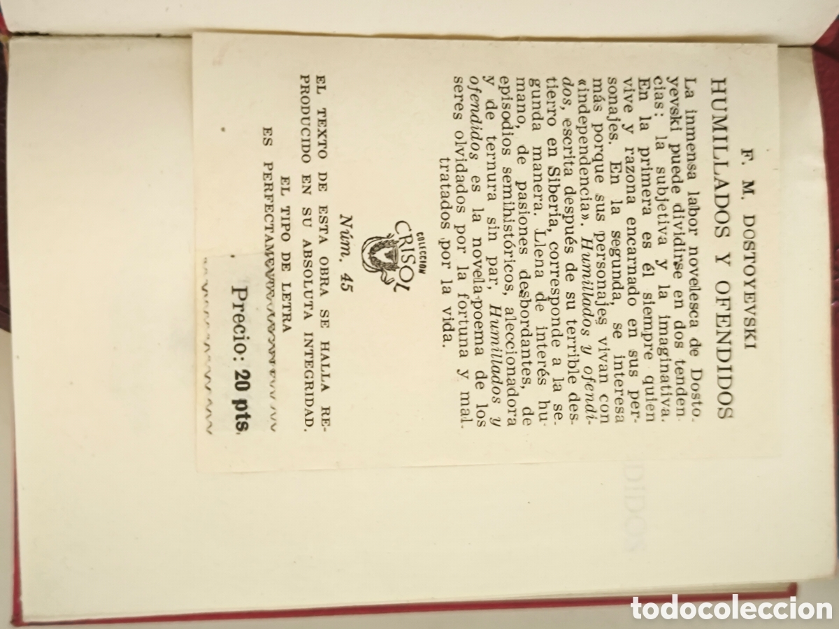 Libros de segunda mano: Dostoyevski. .Crisoles 45,95 y 134, 1&ordf; edici&oacute;n 1946 - Foto 4