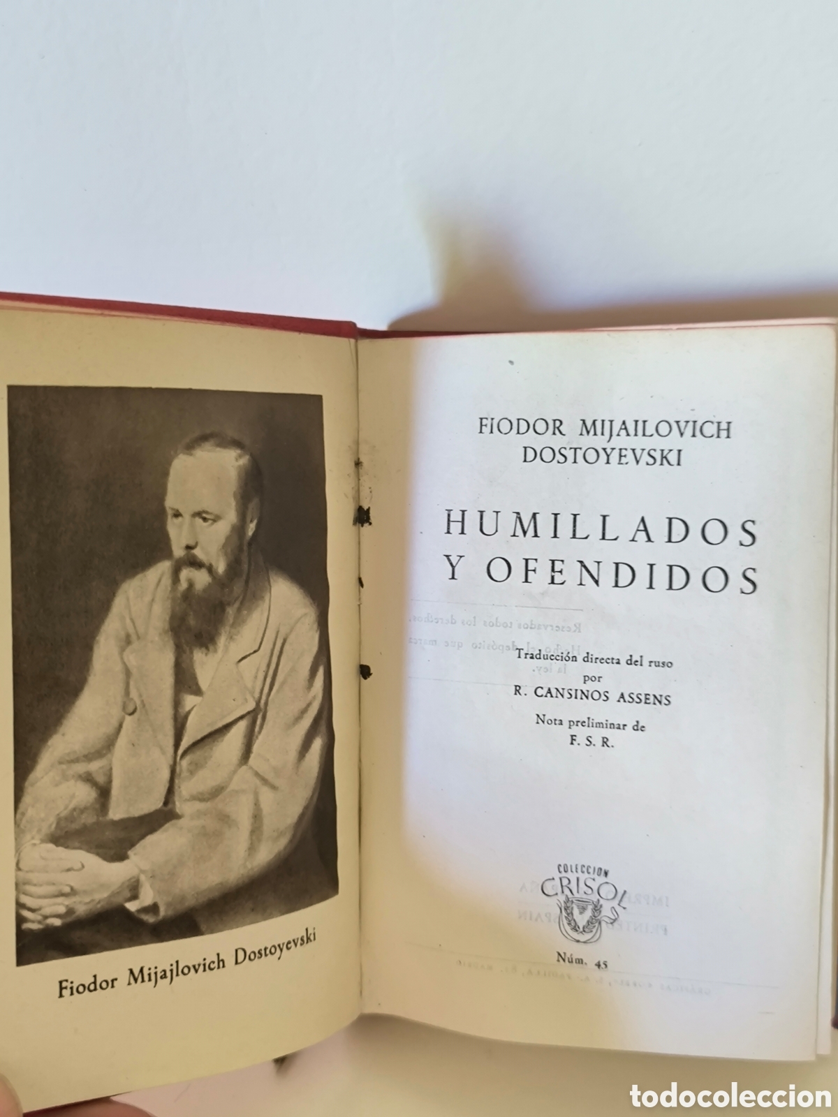 Libros de segunda mano: Dostoyevski. .Crisoles 45,95 y 134, 1&ordf; edici&oacute;n 1946 - Foto 5