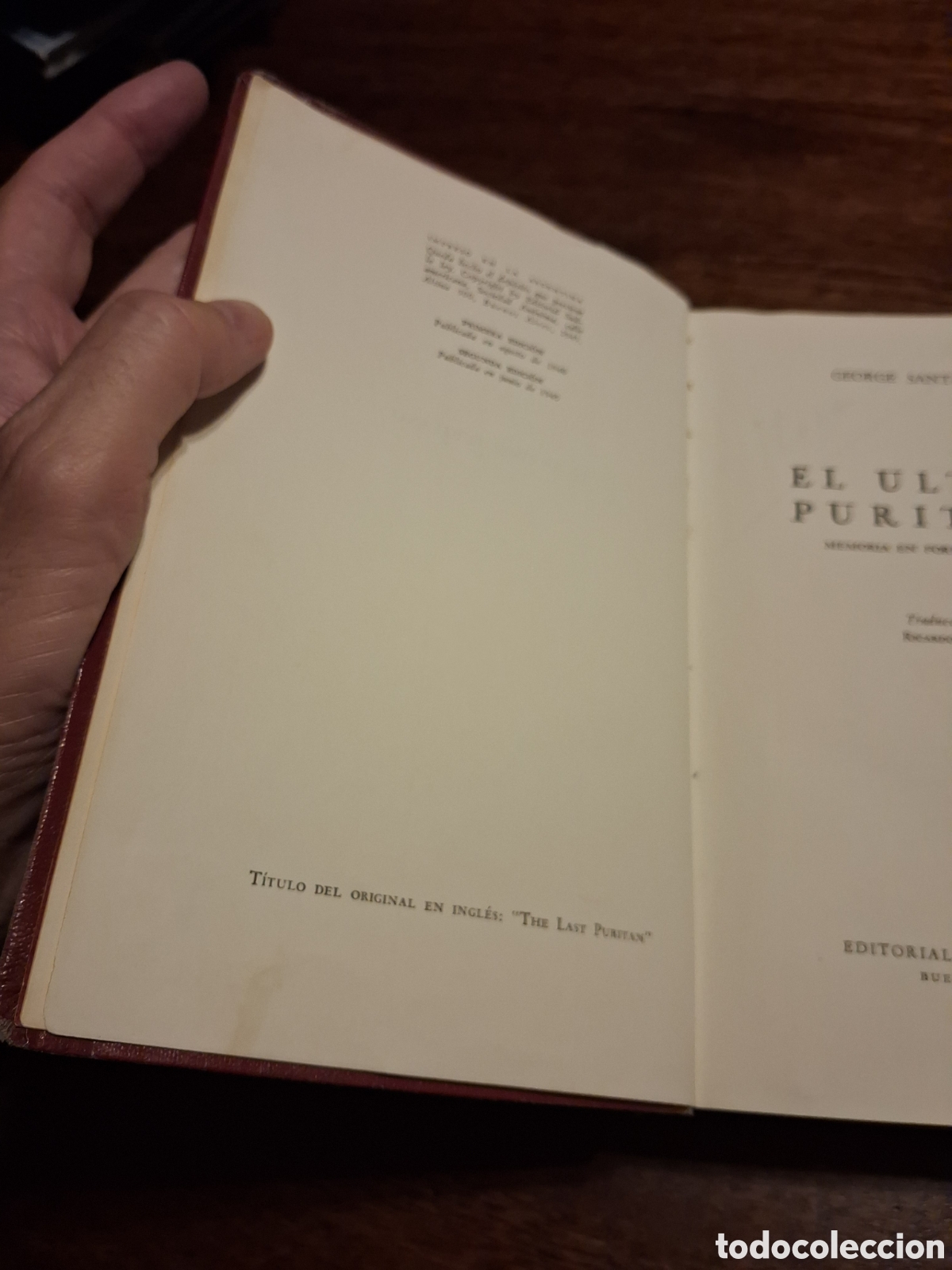 Libros de segunda mano: El &uacute;ltimo puritano, George Santayana - Foto 4
