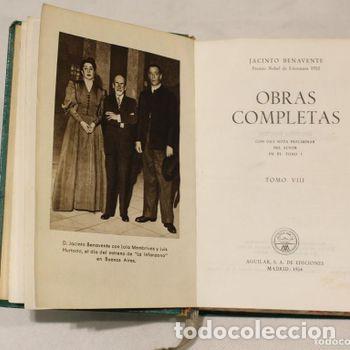 Libros de segunda mano: Obras completas,volumen VIII de Benavente. Ediciones Aguilar, 1954.