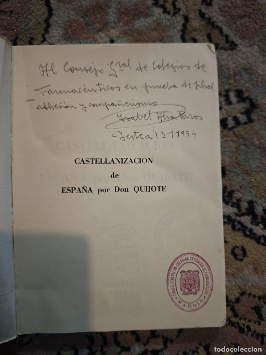 Libros de segunda mano: Isabel al&iacute;a Pazos dedicatoria castellanizaci&oacute;n de Espa&ntilde;a por don Quijote