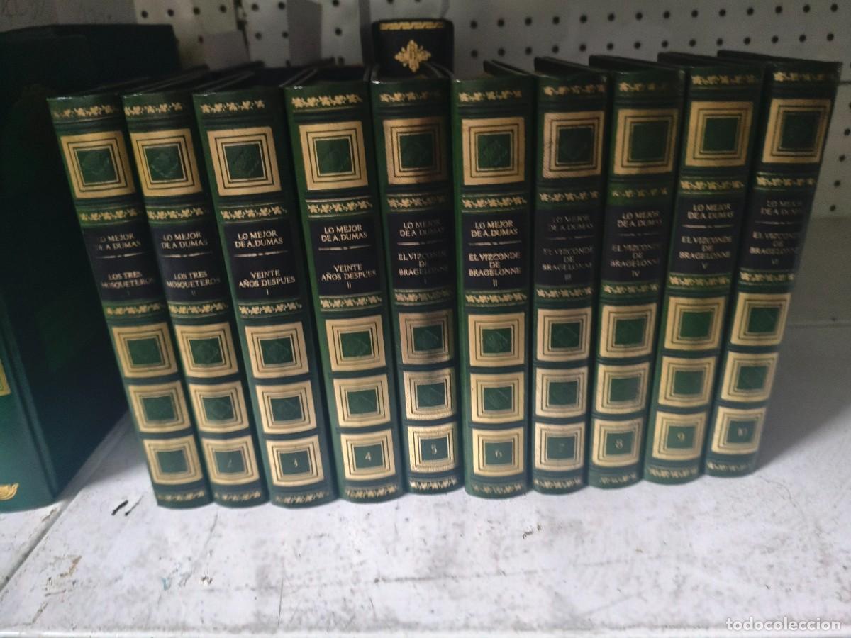 Libros de segunda mano: LO MEJOR ALEJANDRO DUMAS 10 VOL. Los tres mosqueteros; Veinte a&ntilde;os despu&eacute;s; El vizconde de Bragelonn