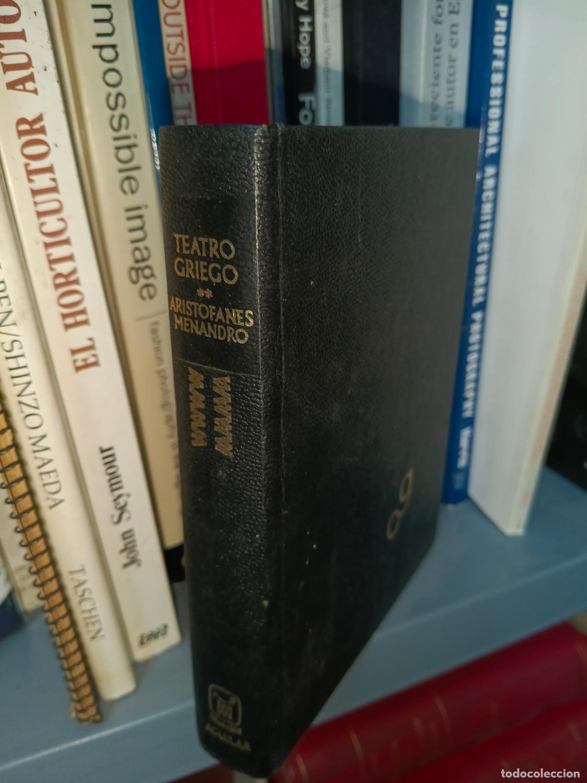 Libros de segunda mano: TEATRO GRIEGO - ARISTOFANES Y MENANDRO - COMEDIAS COMPLETAS - AGUILAR