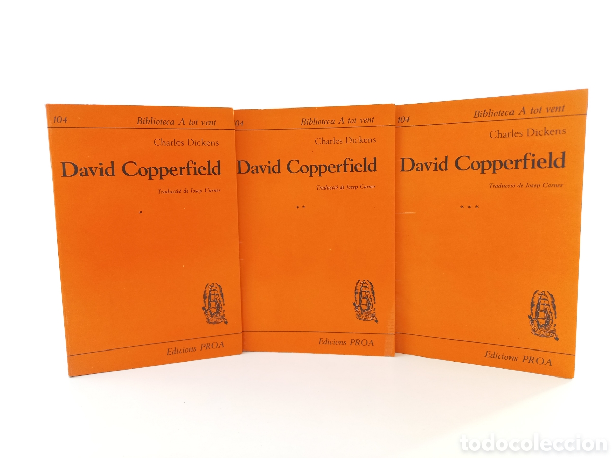 Libros de segunda mano: David Copperfield. Charles Dickens. Proa, A tot vent, primera edici&oacute;n, 1964. Catal&aacute;n.