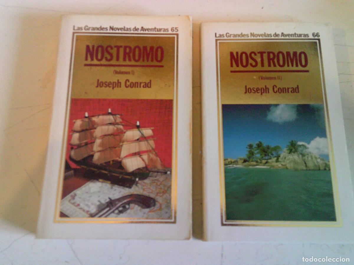 Libros de segunda mano: Las grandes novelas de aventuras Orbis Nostromo Joseph Conrad Volumen I II