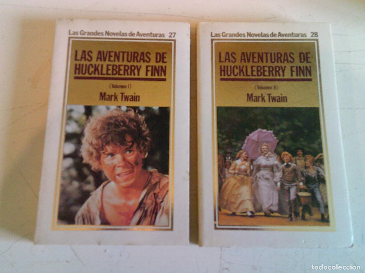 Libros de segunda mano: Las grandes novelas de aventuras Orbis Las aventuras de Huckleberry Finn Mark Twain Volumen I y II