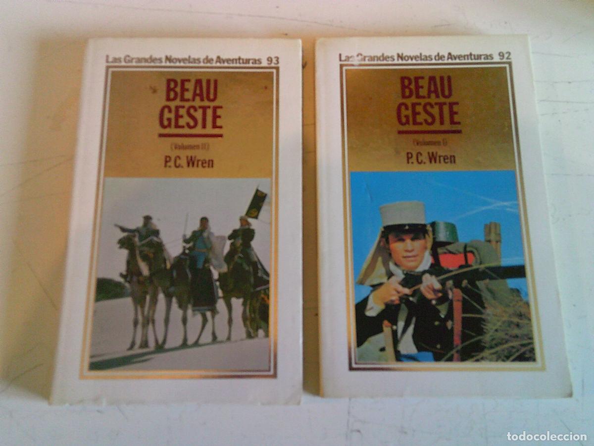Libros de segunda mano: Las grandes novelas de aventuras Orbis Beau Geste P.C. Wren Volumen I y II