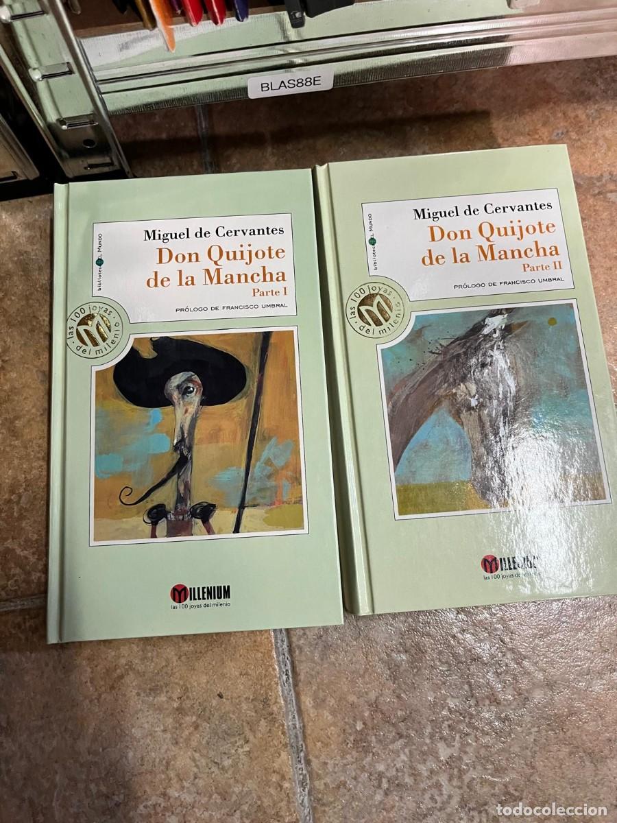 Libros de segunda mano: BLAS88E Don Quijote de la Mancha. Dos tomos &mdash; Miguel de Cervantes. Millenium. - Foto 1