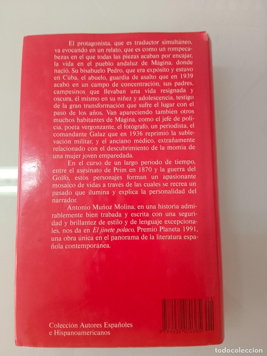 Libros de segunda mano: EL JINETE POLACO A. MU&Ntilde;OZ MOLINA - Foto 3