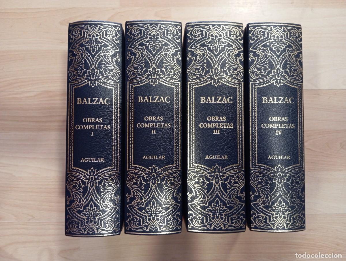 Libros de segunda mano: 'Obras completas. Balzac'. Aguilar, 2003. 4 vol&uacute;menes.