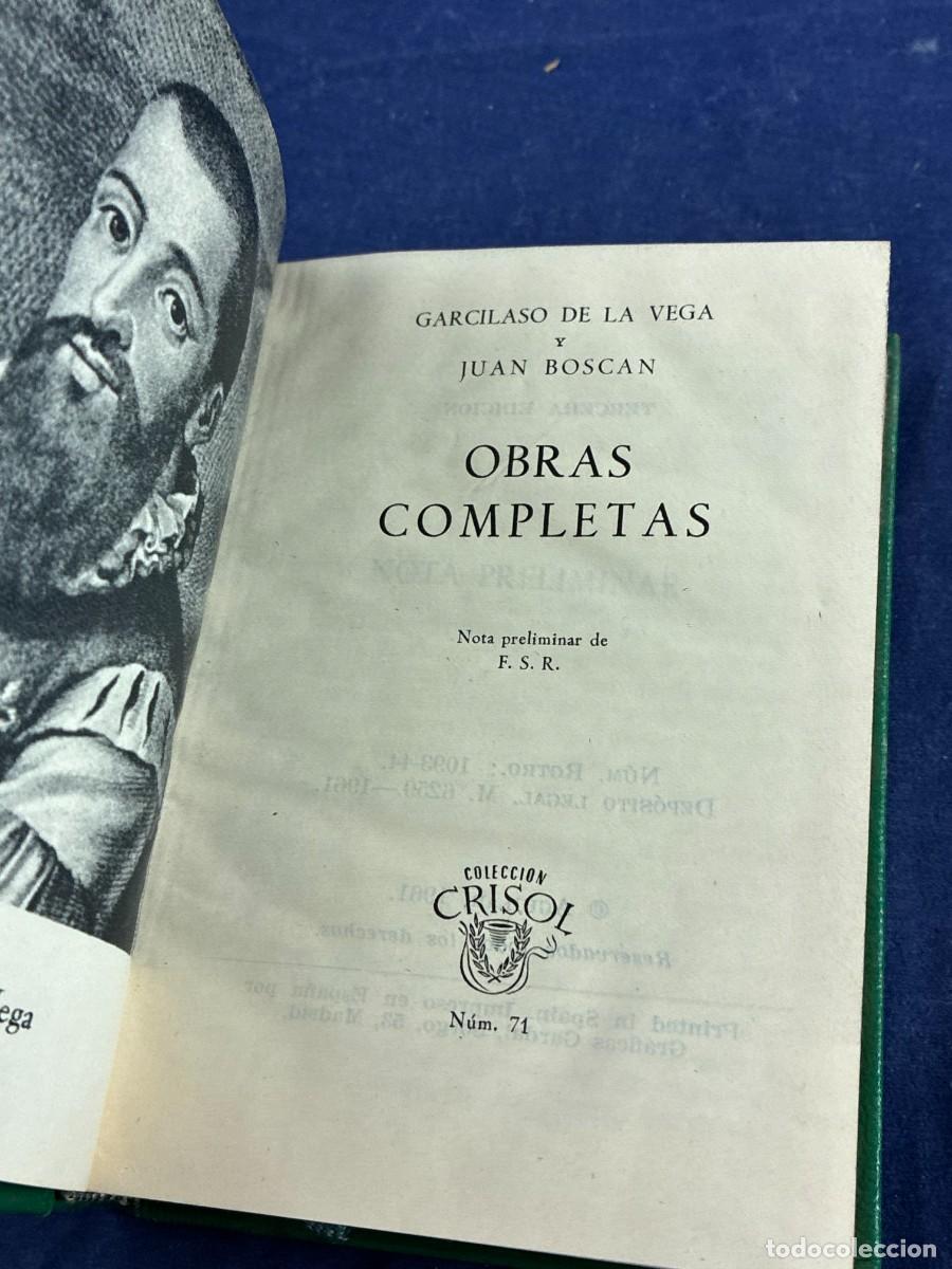 Gebrauchte B&uuml;cher: Obras completas - Garcilaso y Bosc&aacute;n - 1961 - Aguilar Crisol n&uacute;mero 71 - Buen estado