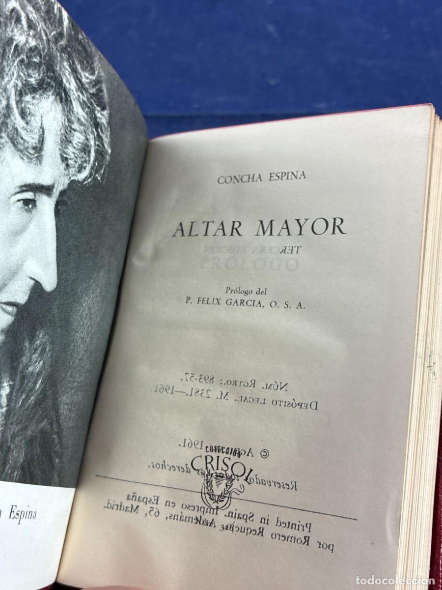Libros de segunda mano: Altar Mayor - Concha Espina - 1961 - Aguilar Crisol - Buen estado. Colecci&oacute;n Crisol 326