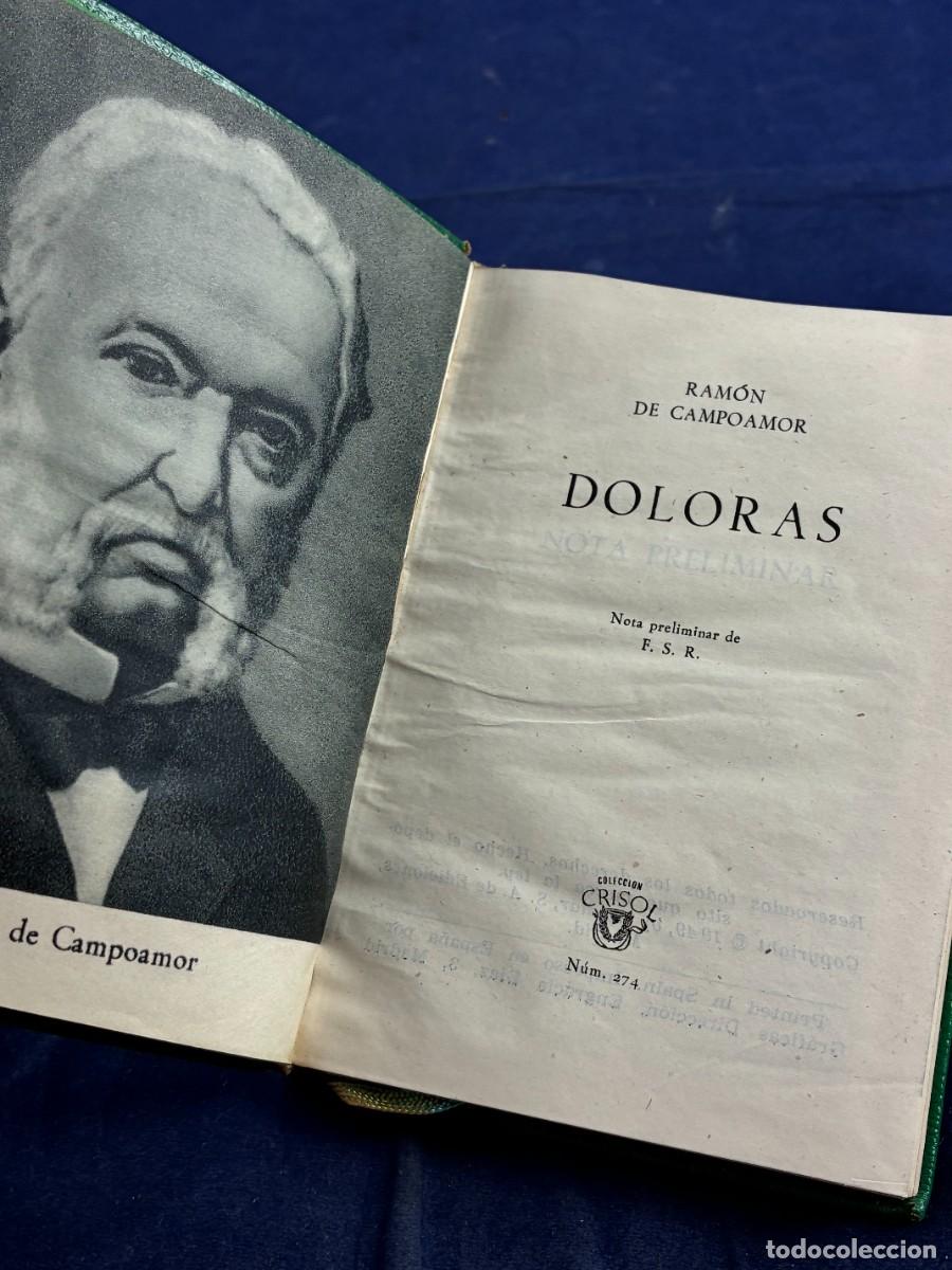 Libros de segunda mano: Doloras - Ram&oacute;n de Campoamor - 1949 - Aguilar Crisol N&ordm; 274 - Buen estado