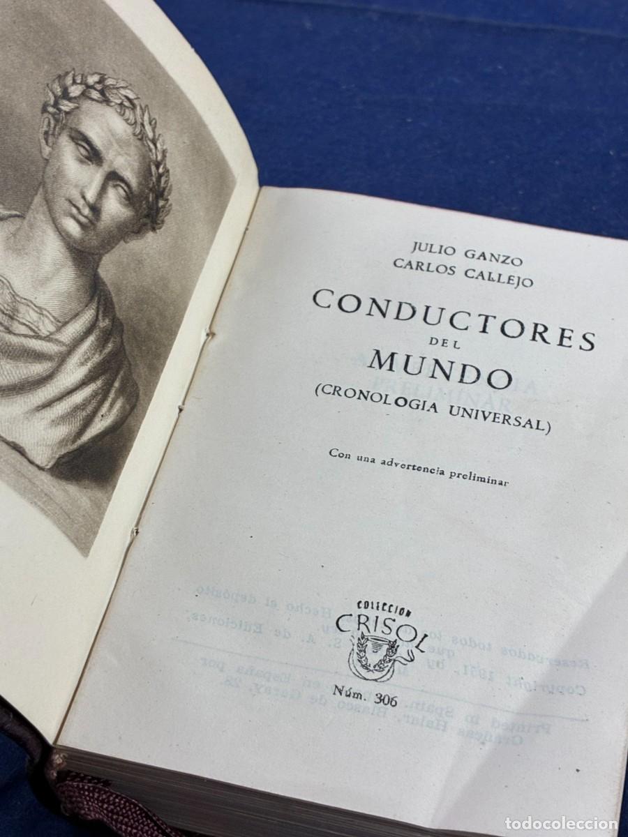 Libros de segunda mano: Conductores del mundo - Ganzo Callejo - 1951 - Aguilar Crisol N&ordm;306 - Buen estado