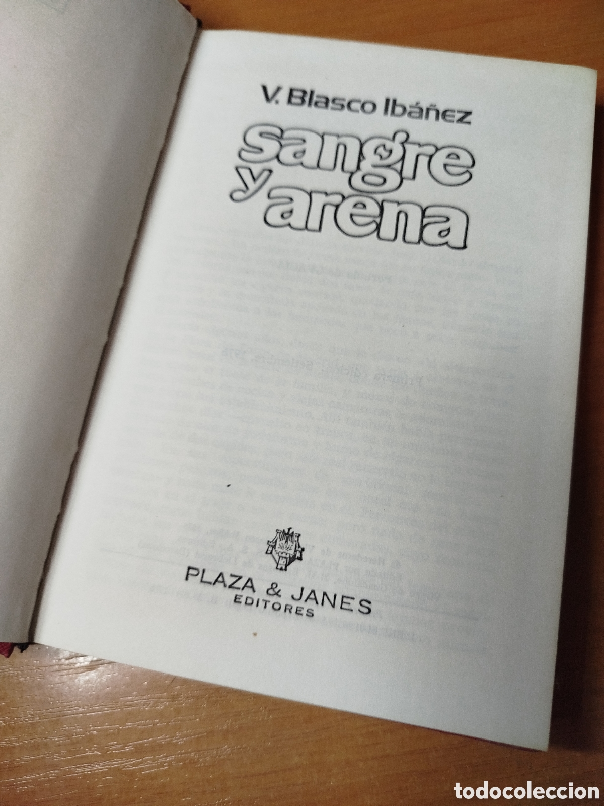 Libros de segunda mano: Sangre y arena. Blasco Ib&aacute;&ntilde;ez. - Foto 2