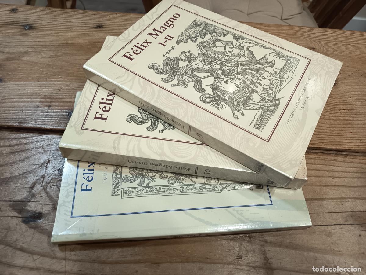 Libros de segunda mano: 2000 - CLAUDIA DEMATT&Egrave;. F&eacute;lix Magno I-II y III-IV, 2 tomos + Gu&iacute;a de lectura