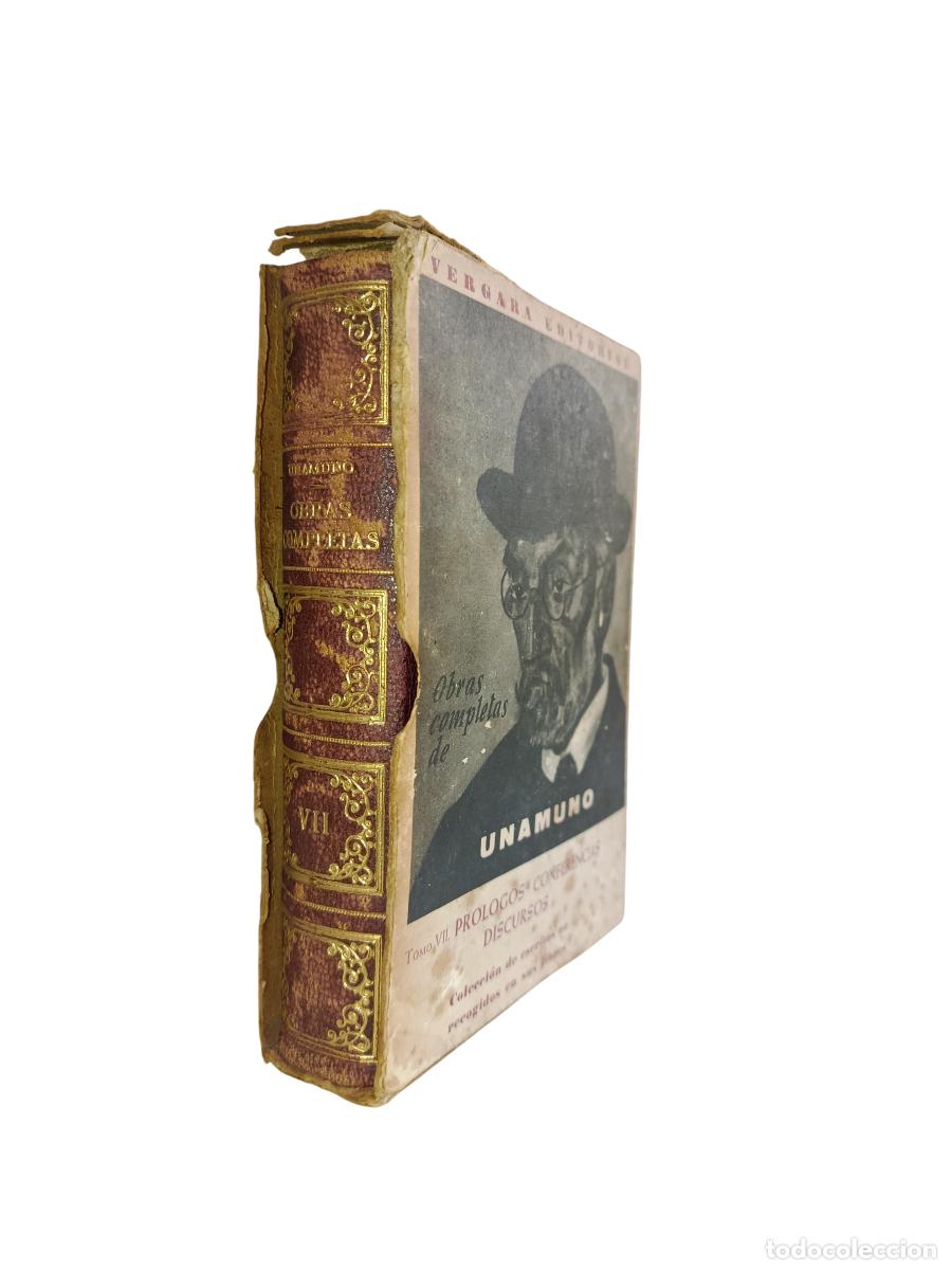 Libros de segunda mano: MIGUEL DE UNAMUNO. OBRAS COMPLETAS VII. EN CAJA. AFRODISIO AGUADO. 1958
