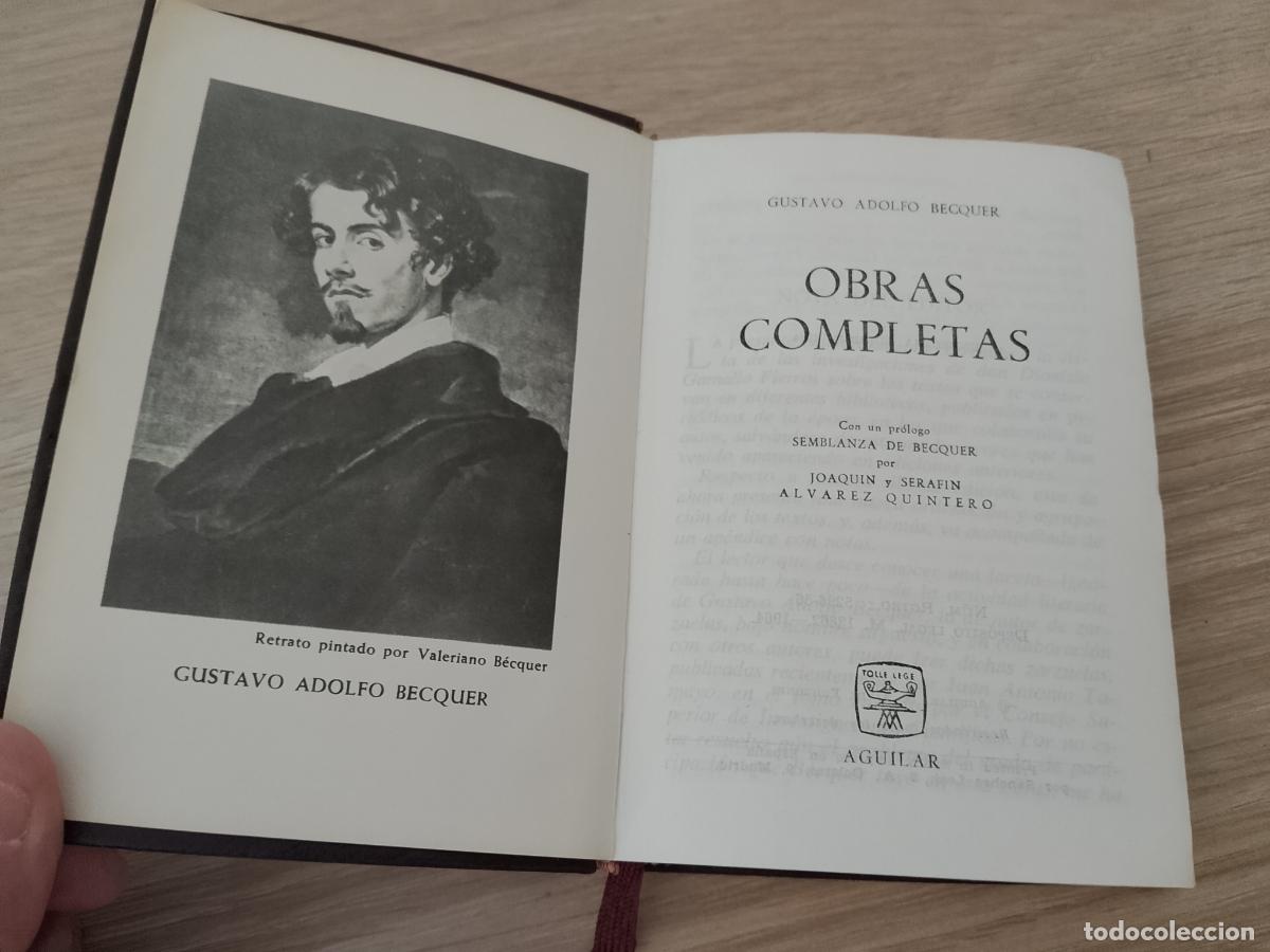 Libros de segunda mano: G. Adolfo Becquer. Obras completas. Aguilar - Foto 3
