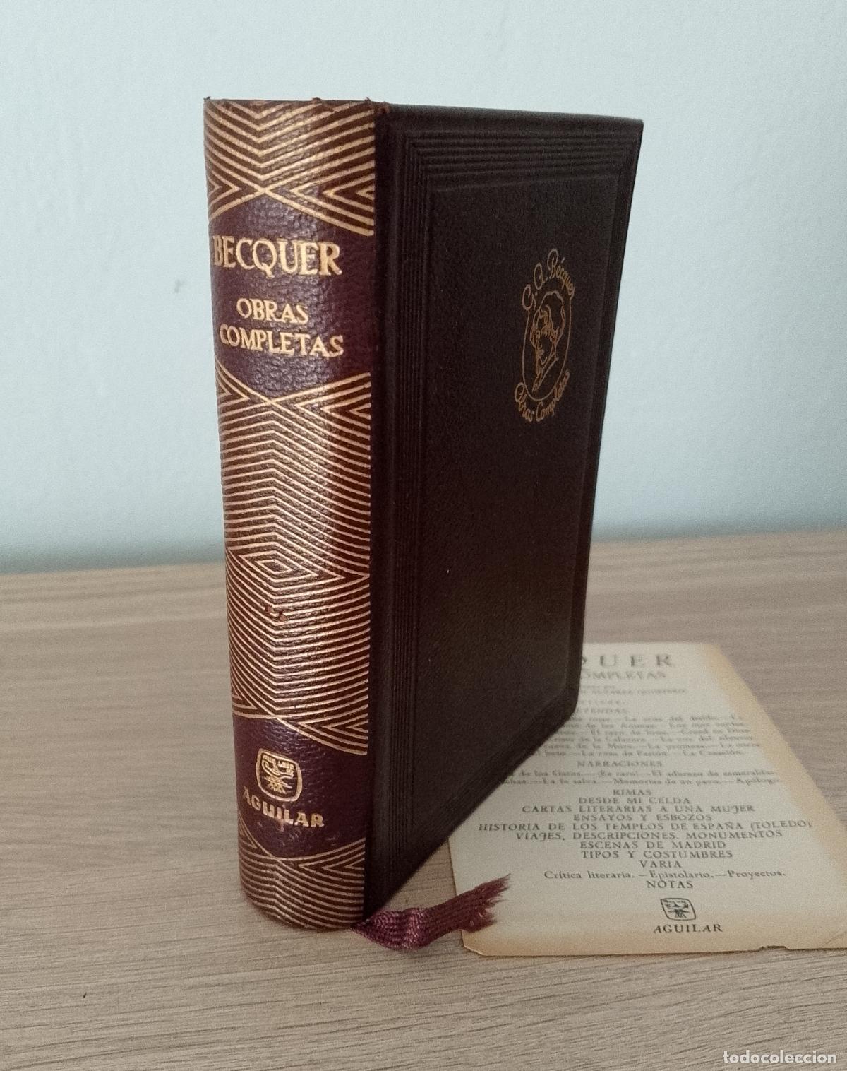 Libros de segunda mano: G. Adolfo Becquer. Obras completas. Aguilar
