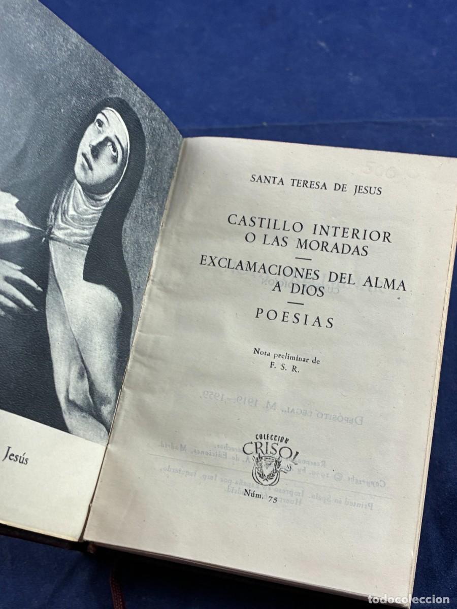 Libros de segunda mano: Las Moradas Santa Teresa de Jes&uacute;s 1959 Aguilar buen estado. colecci&oacute;n Crisol 75