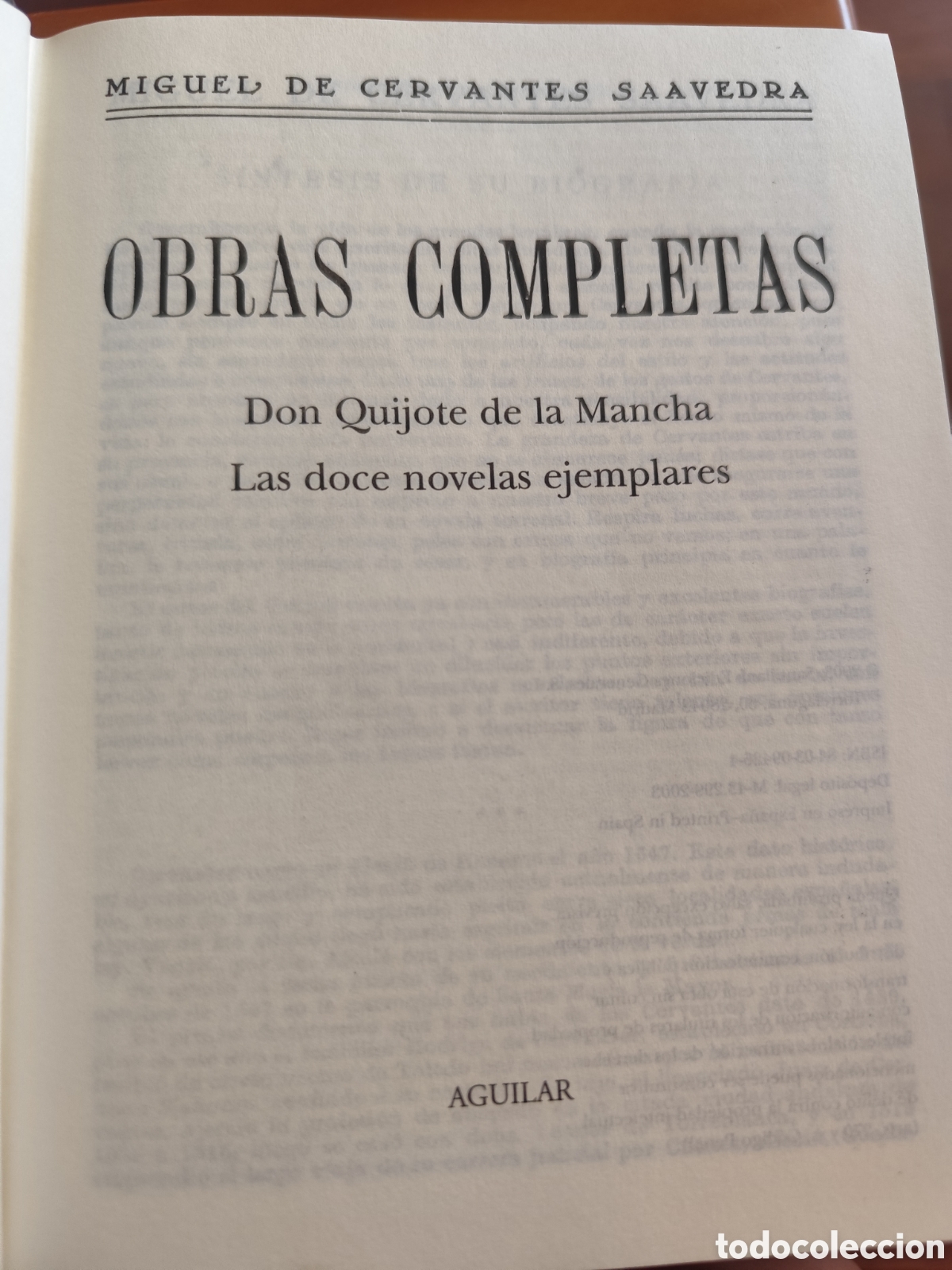 Libros de segunda mano: Miguel de Cervantes obras completas - Foto 3