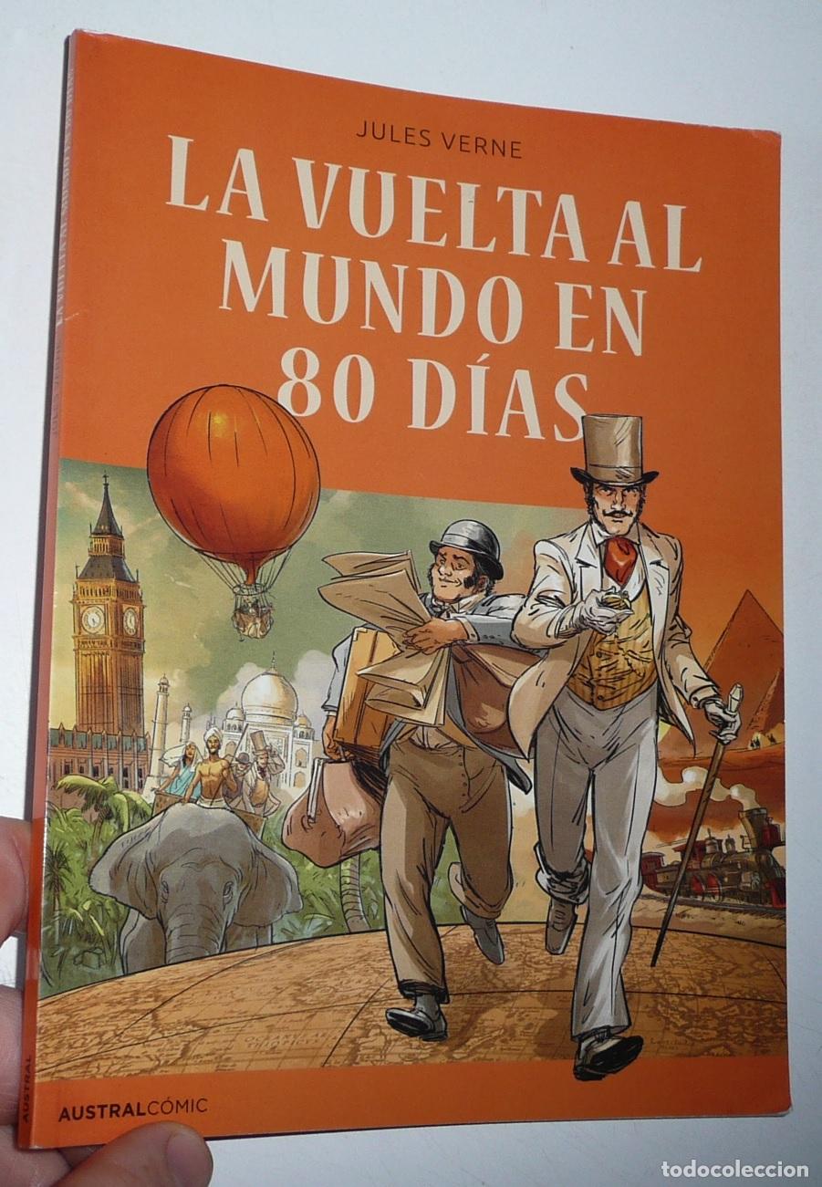 Livres d'occasion: La vuelta al mundo en 80 d&iacute;as - Julio Verne (Austral C&oacute;mic, 2023) Adaptaci&oacute;n de Chrys Millien