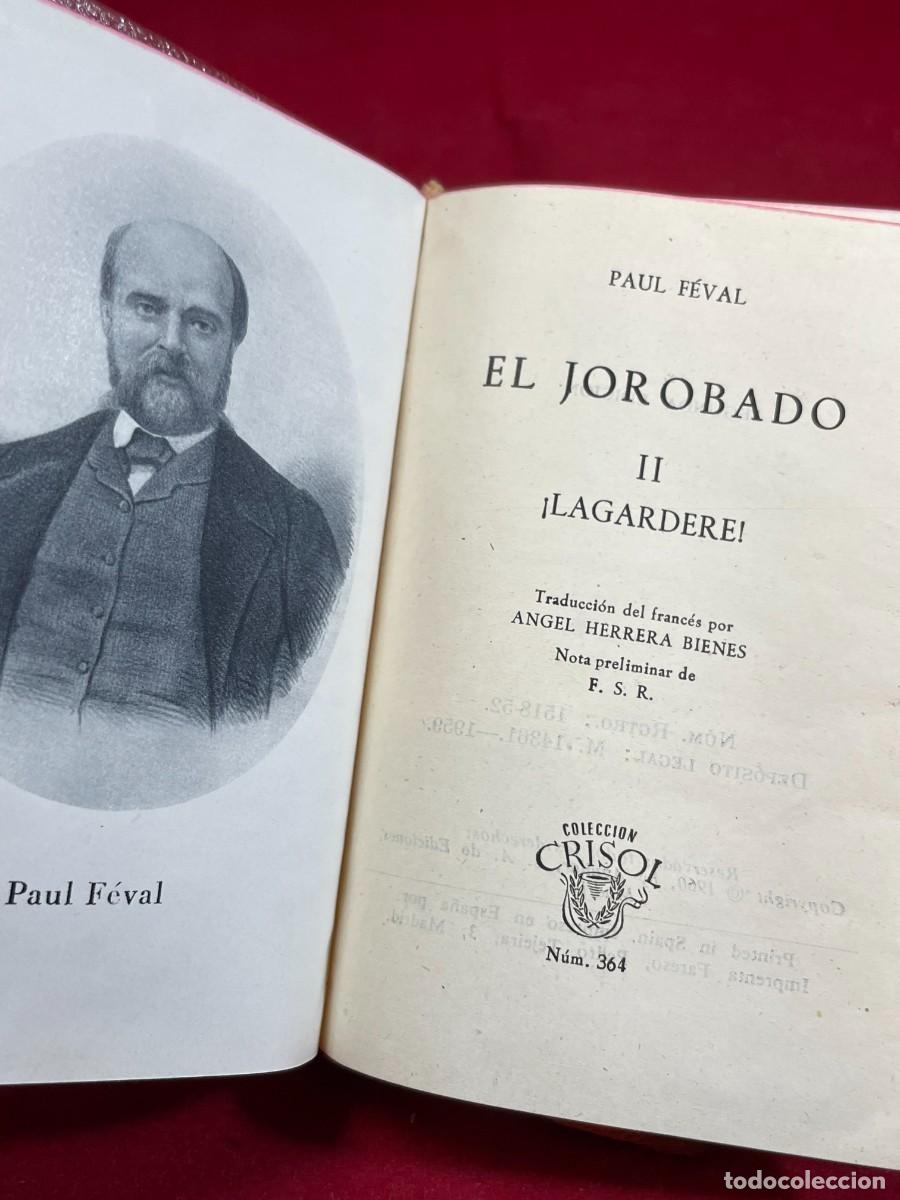 Second hand books: El Jorobado II Lagard&egrave;re Paul F&eacute;val Aguilar Crisol 364 Libro Miniatura Piel 1960