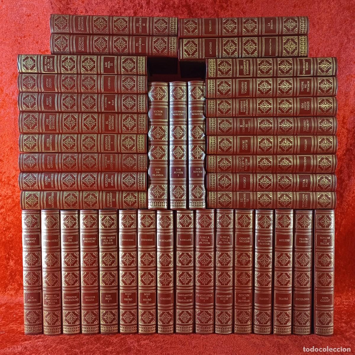 Libros de segunda mano: CIRCULO AMIGOS DE LA HISTORIA - 39 LIBROS - CLASICOS MUNDIALES - COLECCI&Oacute;N ROJA - RARA