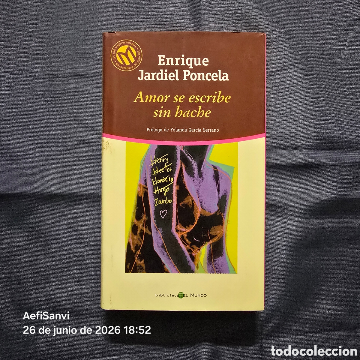Libros de segunda mano: AMOR SE ESCRIBE SIN HACHE (ENRIQUE JARDIEL PONCELA) (BIBLIOTECA EL MUNDO)