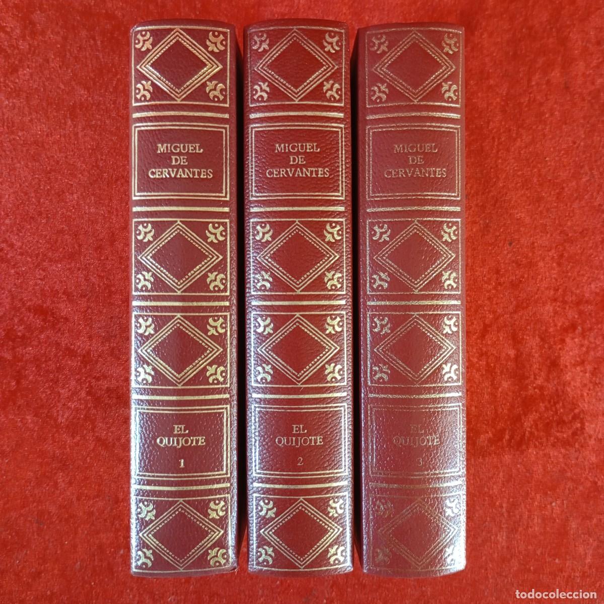 Libros de segunda mano: EL INGENIOSO HIDALGO DON QUIJOTE DE LA MANCHA - MIGUEL DE CERVANTES - LOTE 3 TOMOS - FERNI / 1045