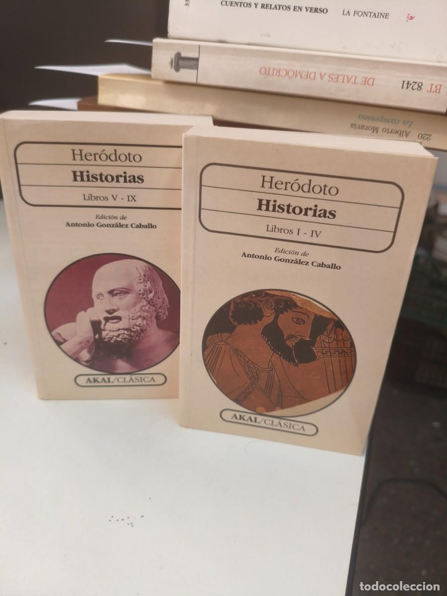 Libros de segunda mano: Historias de Her&oacute;doto, libros I-IX. Completa 2 tomos. Ed Akal cl&aacute;sica.