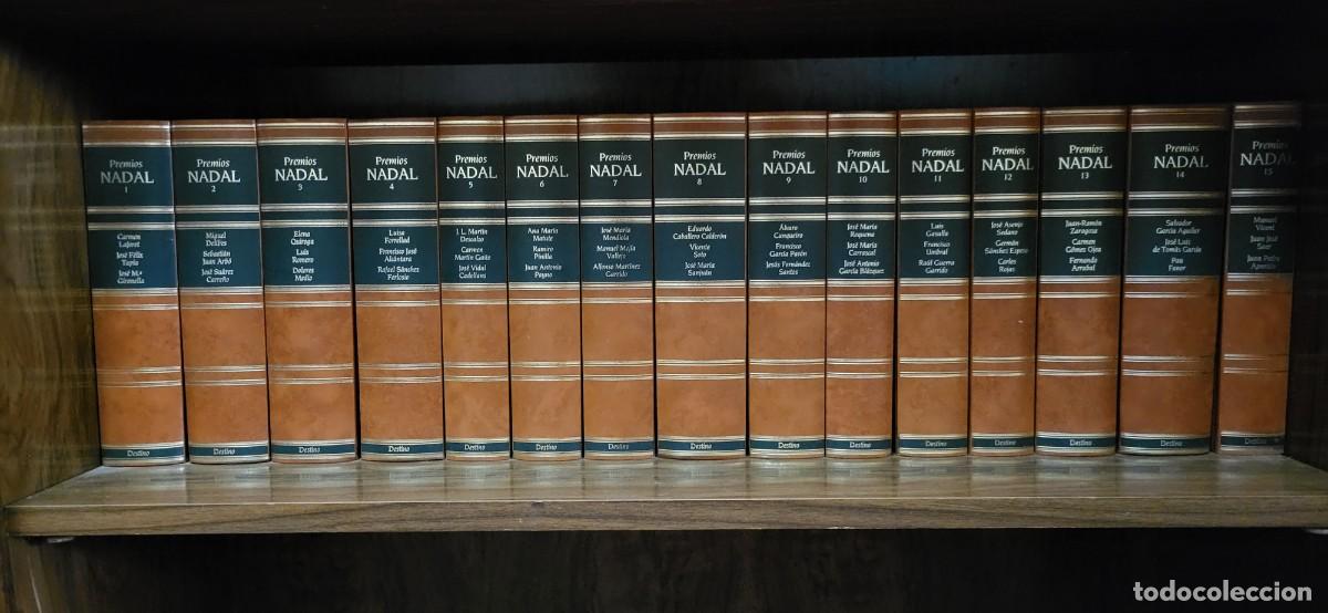 Libros de segunda mano: COLECCI&Oacute;N COMPLETA 15/15 Premios Nadal 1944-1958 Ed. Destino | Tapa Dura Marr&oacute;n Cantos Dorados