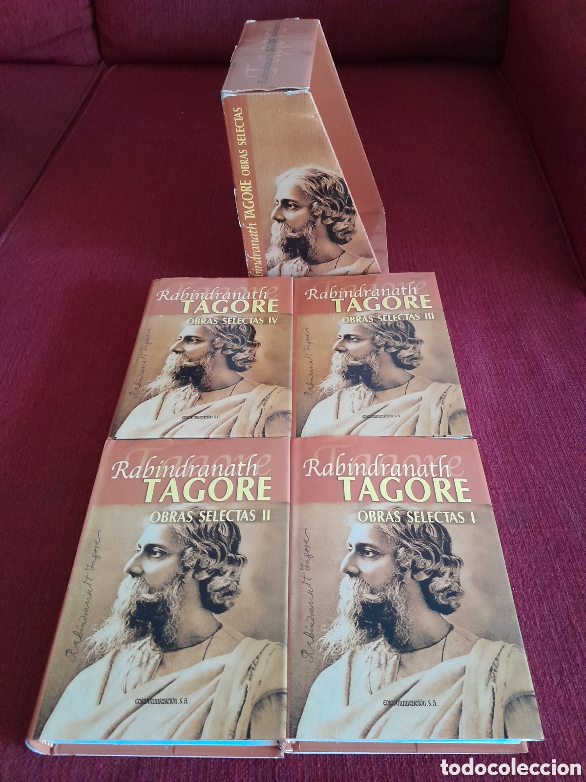 Libros de segunda mano: -Obras Selectas de Rab&iacute;ndranath Tagore.4 tomos. - Foto 2