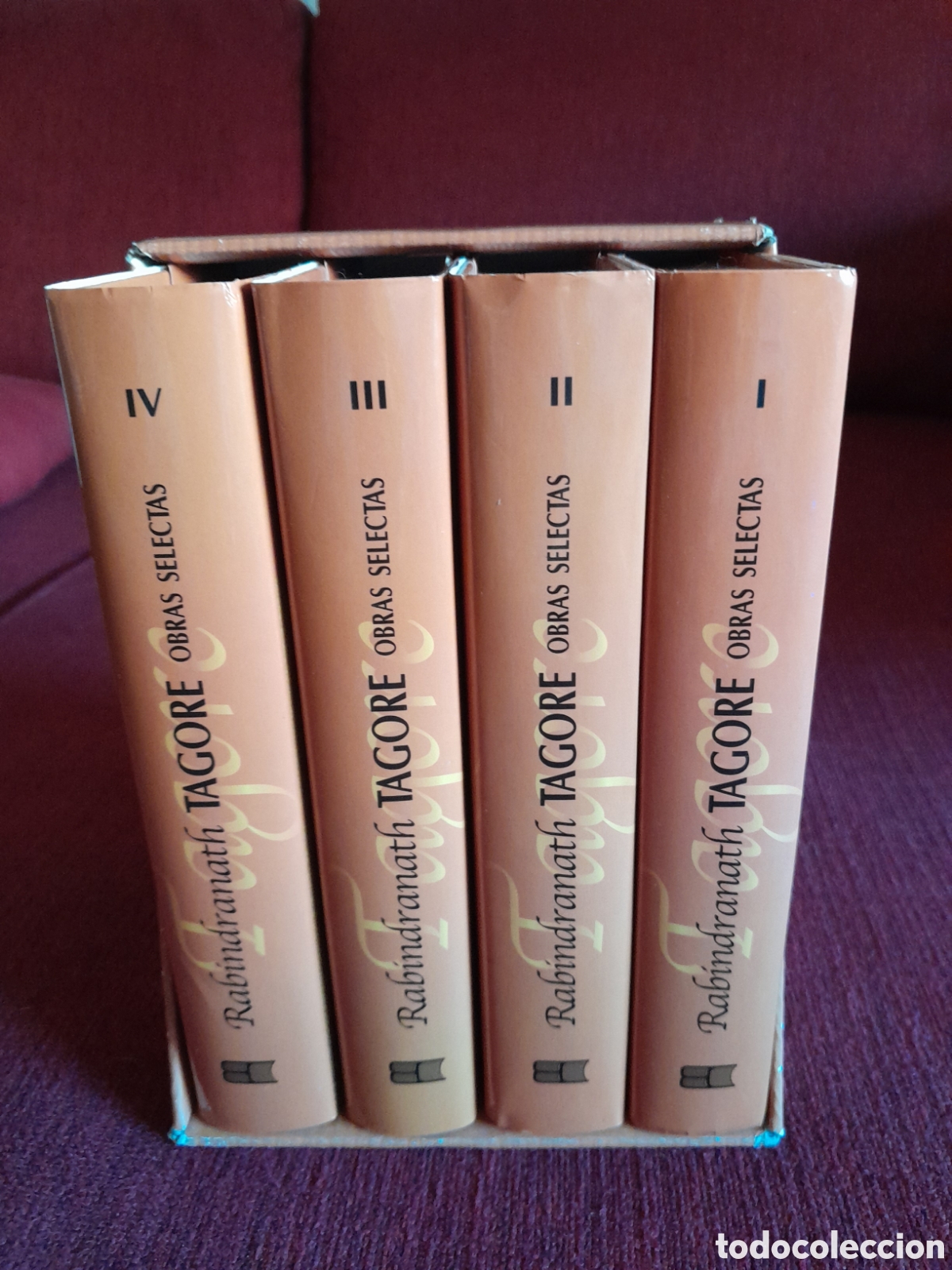 Libros de segunda mano: -Obras Selectas de Rab&iacute;ndranath Tagore.4 tomos. - Foto 3