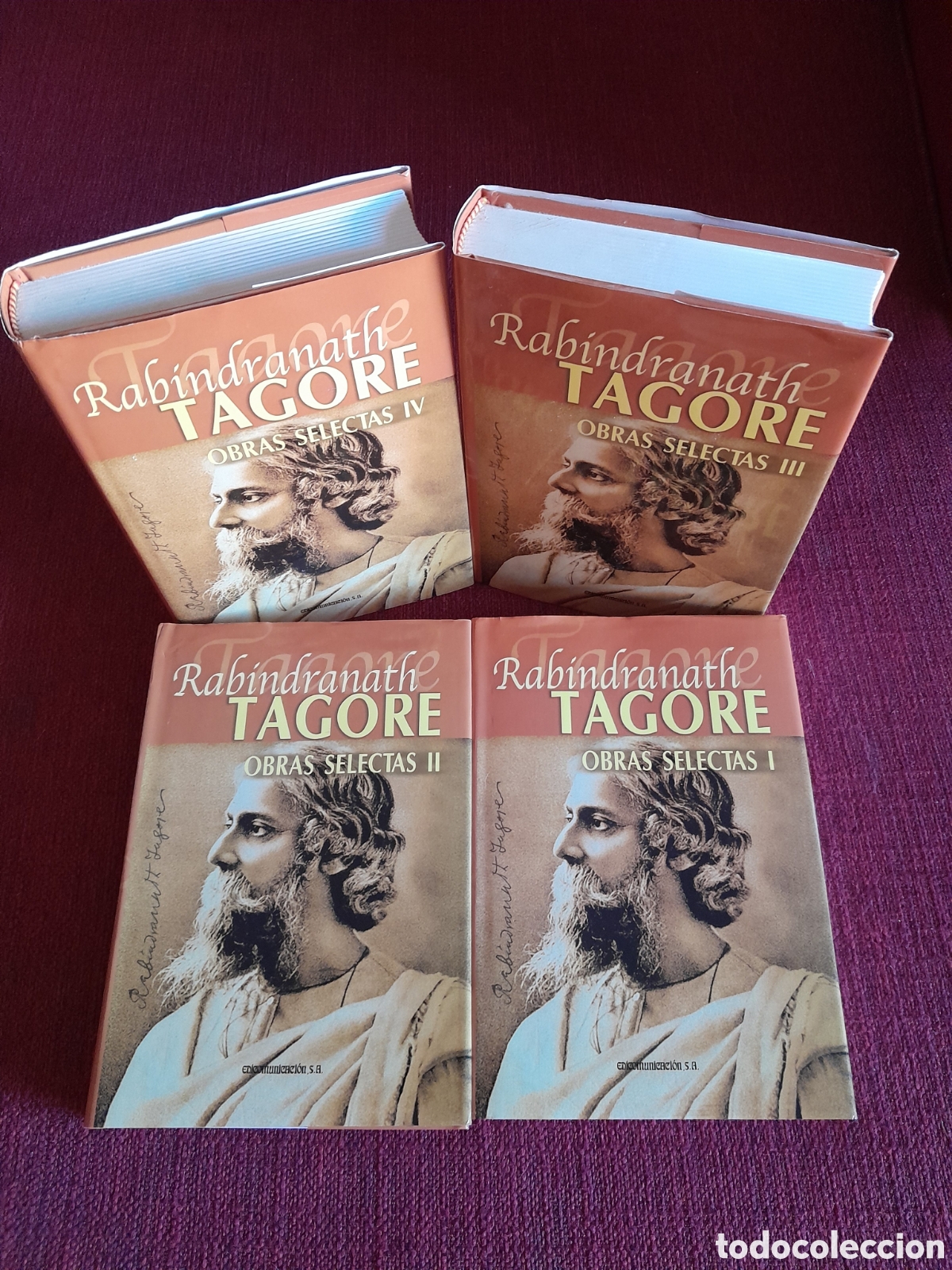 Libros de segunda mano: -Obras Selectas de Rab&iacute;ndranath Tagore.4 tomos.