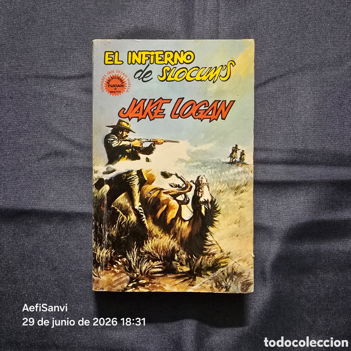 Libros de segunda mano: HOMBRES QUE DEJAN HUELLA 7: EL INFIERNO DE SLOCUM'S (JAKE LOGAN) (TUCAN)