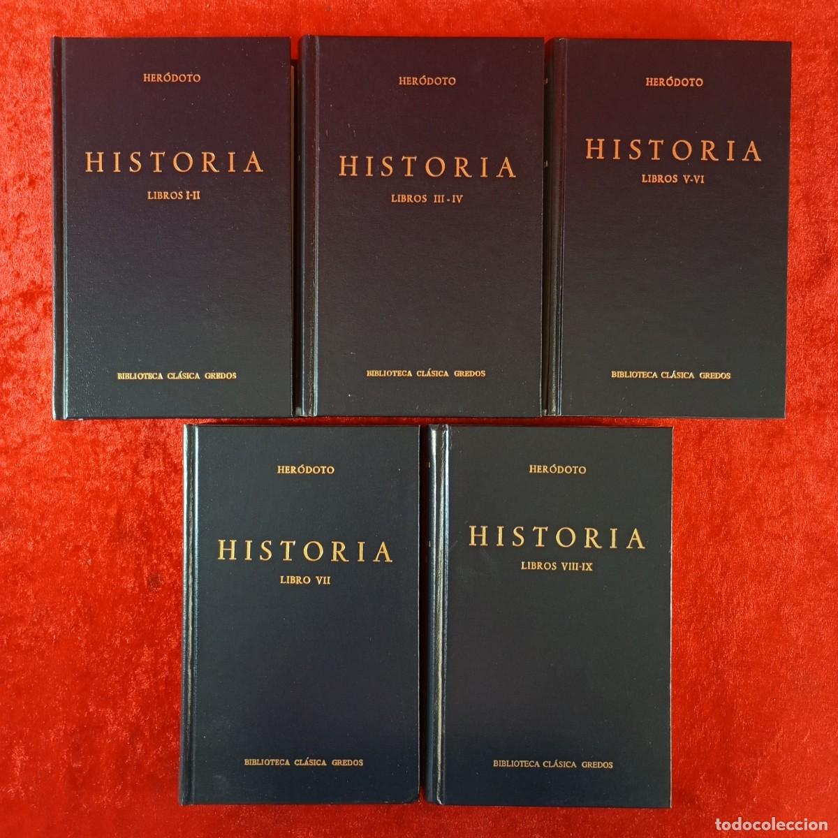 Libros de segunda mano: HER&Oacute;DOTO - HISTORIA - LIBROS I AL IX - 5 TOMOS - BIBLIOTECA CL&Aacute;SICA GREDOS / 1583
