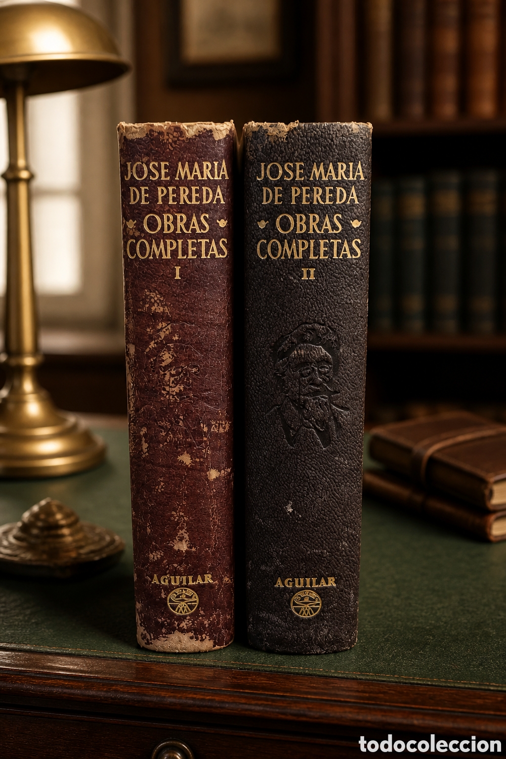 Libros de segunda mano: OBRAS COMPLETAS JOSE MAR&Iacute;A DE PEREDA TOMO I Y II. AGUILAR
