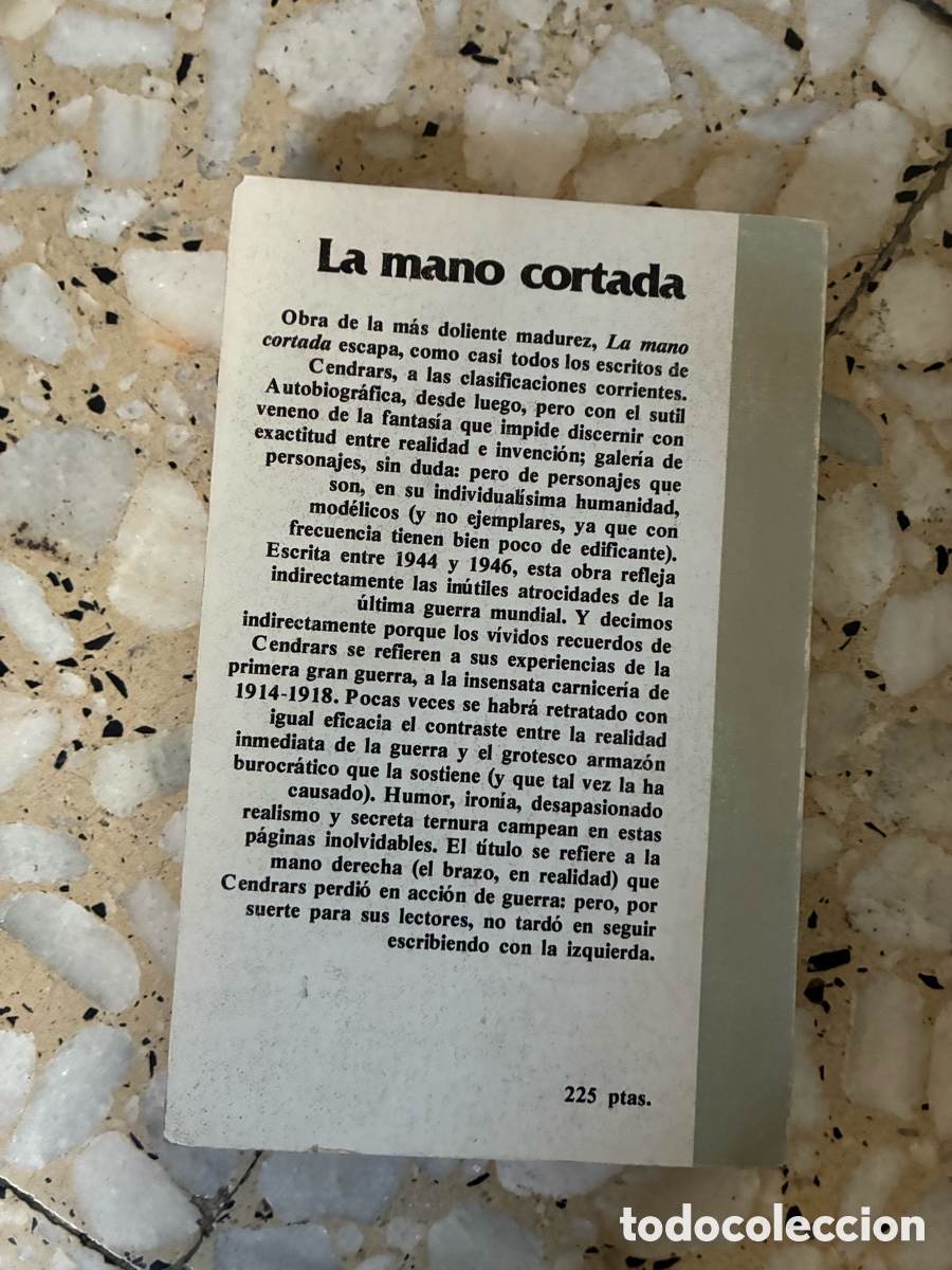 Libros de segunda mano: La mano cortada &ndash; Blaise Cendrars - Foto 2
