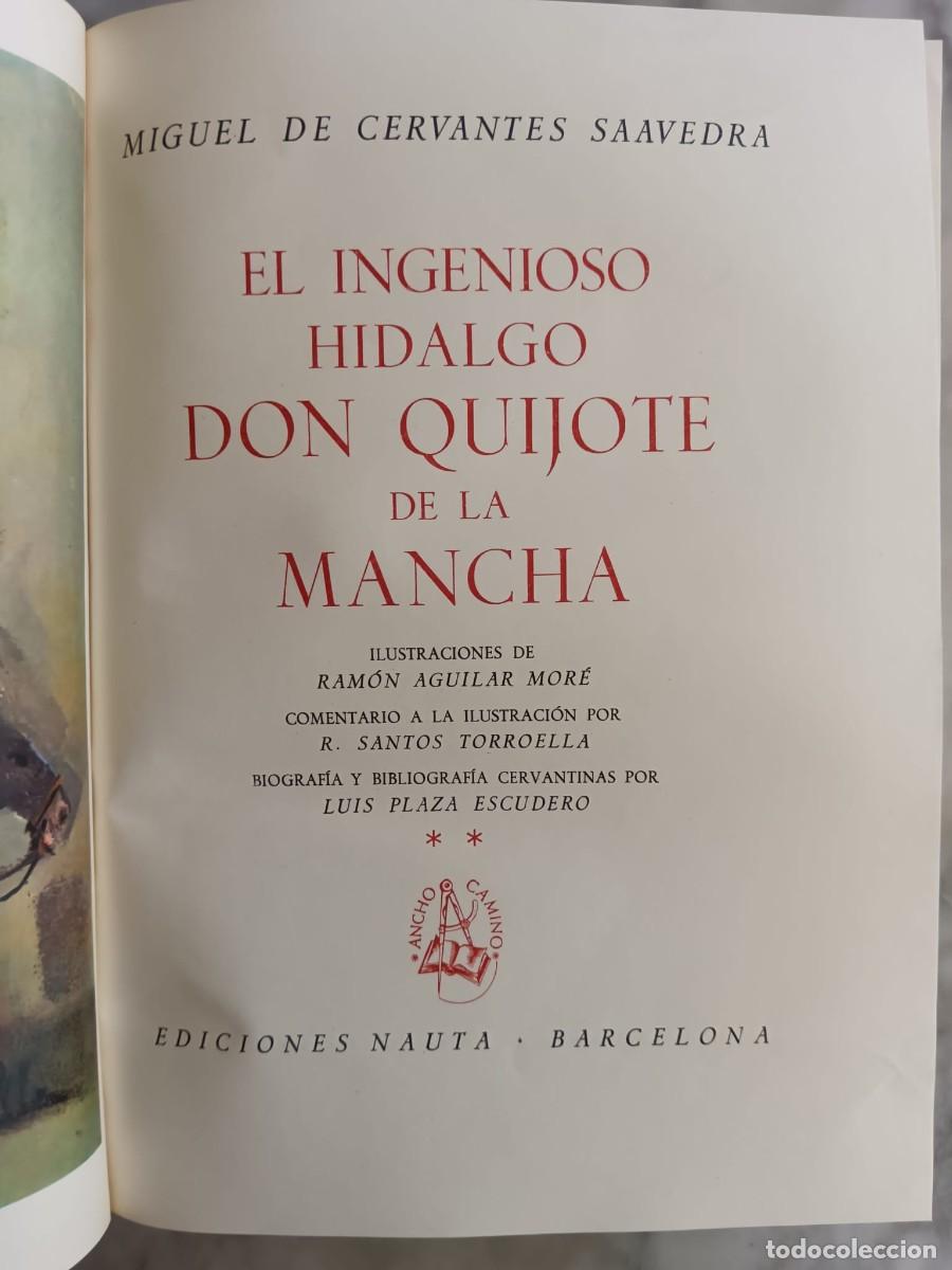 Libros de segunda mano: Don Quijote de la Mancha (2 tomos) Ediciones Nauta Ilustrado con estuche - Foto 2