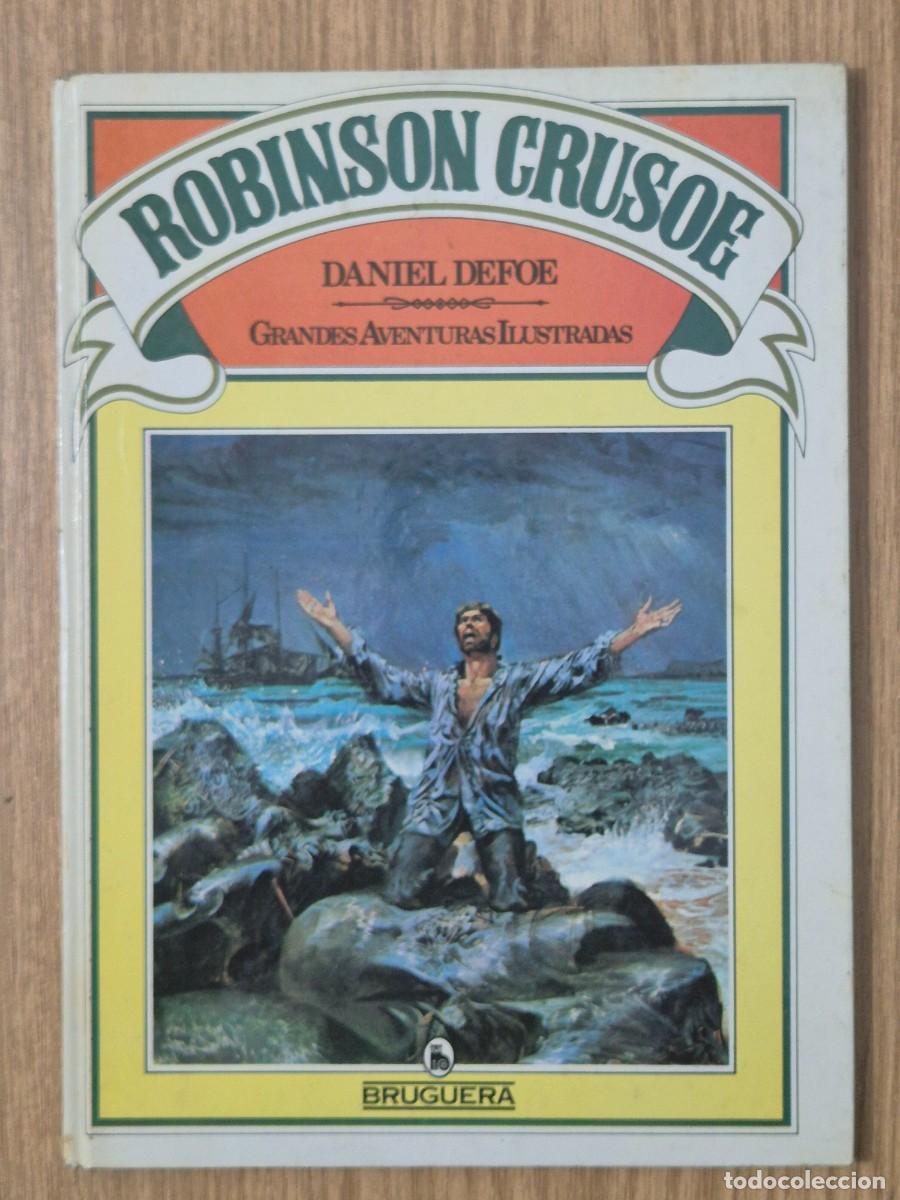 Libros de segunda mano: Robinson Crusoe. Edici&oacute;n ilustrada de Bruguera.