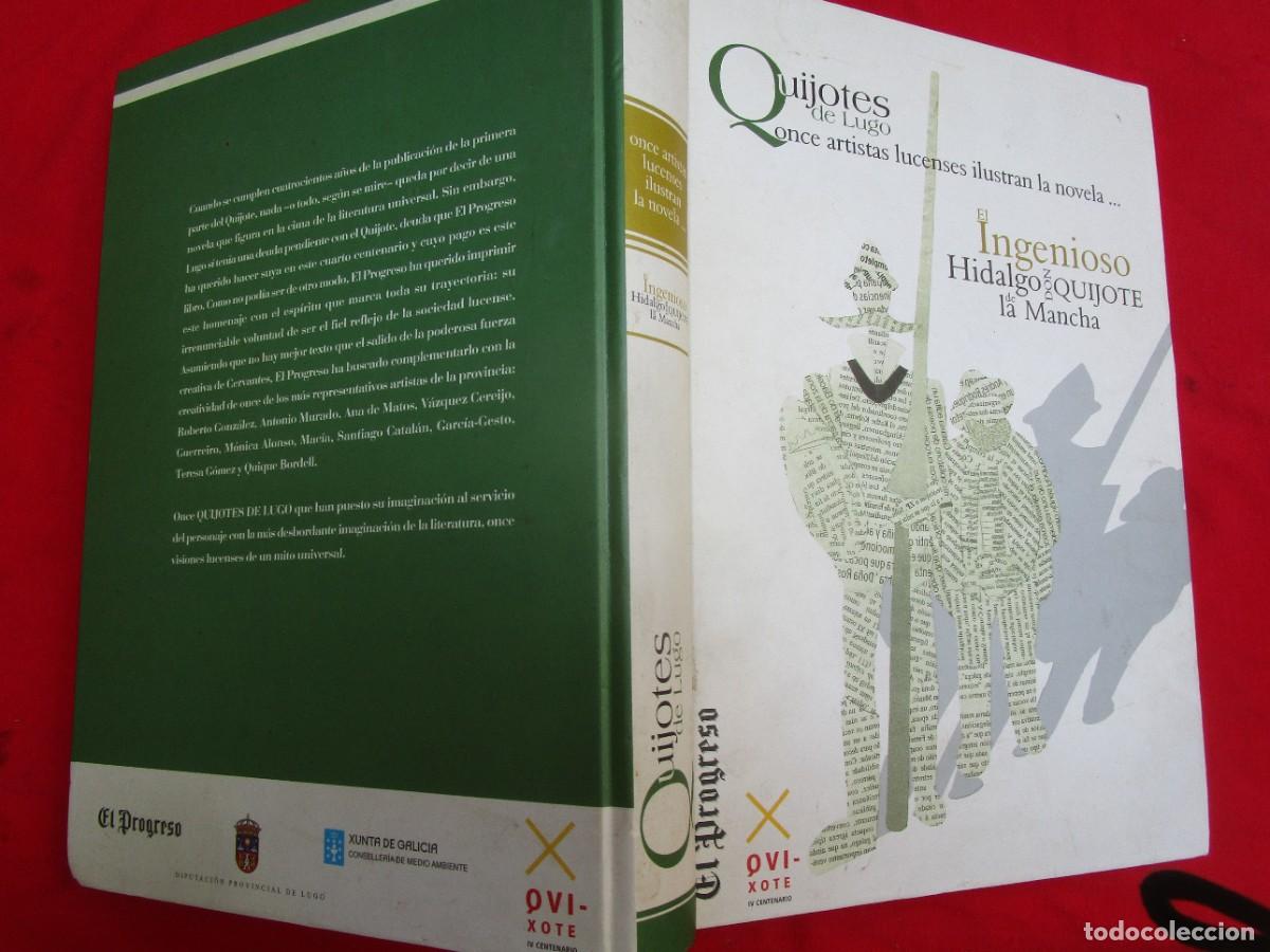 Libros de segunda mano: EL QUIJOTE - MIGUEL DE CERVANTES - cervantina - 11 artistas de Lugo lo ilustran -Edi El Progreso 205
