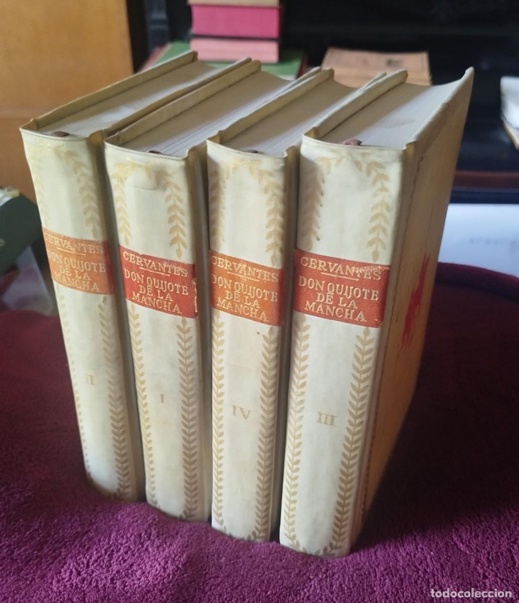 Libros de segunda mano: Edici&oacute;n en 4 tomos de El ingenioso hidalgo Don Quijote de la Mancha (ed. decada 1960)