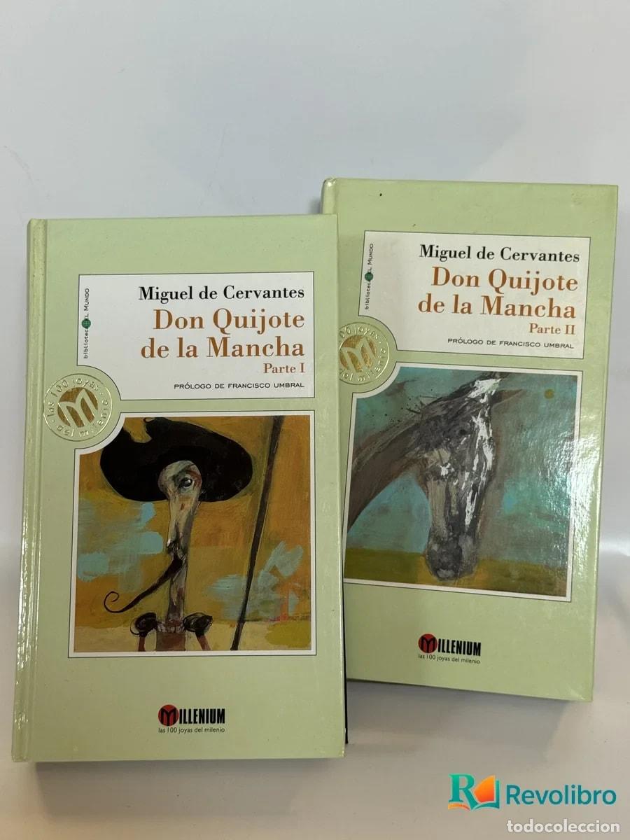 Libros de segunda mano: Lote Don Quijote de la Mancha 2 tomos - Miguel de Cervantes