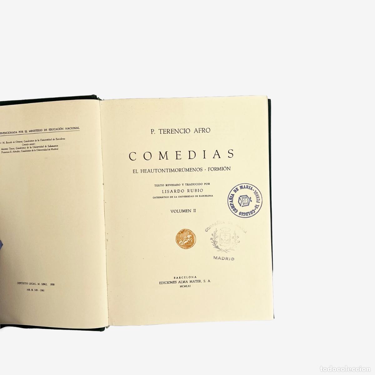Libros de segunda mano: Comedias, Volumen II, P. Terencio - Foto 4